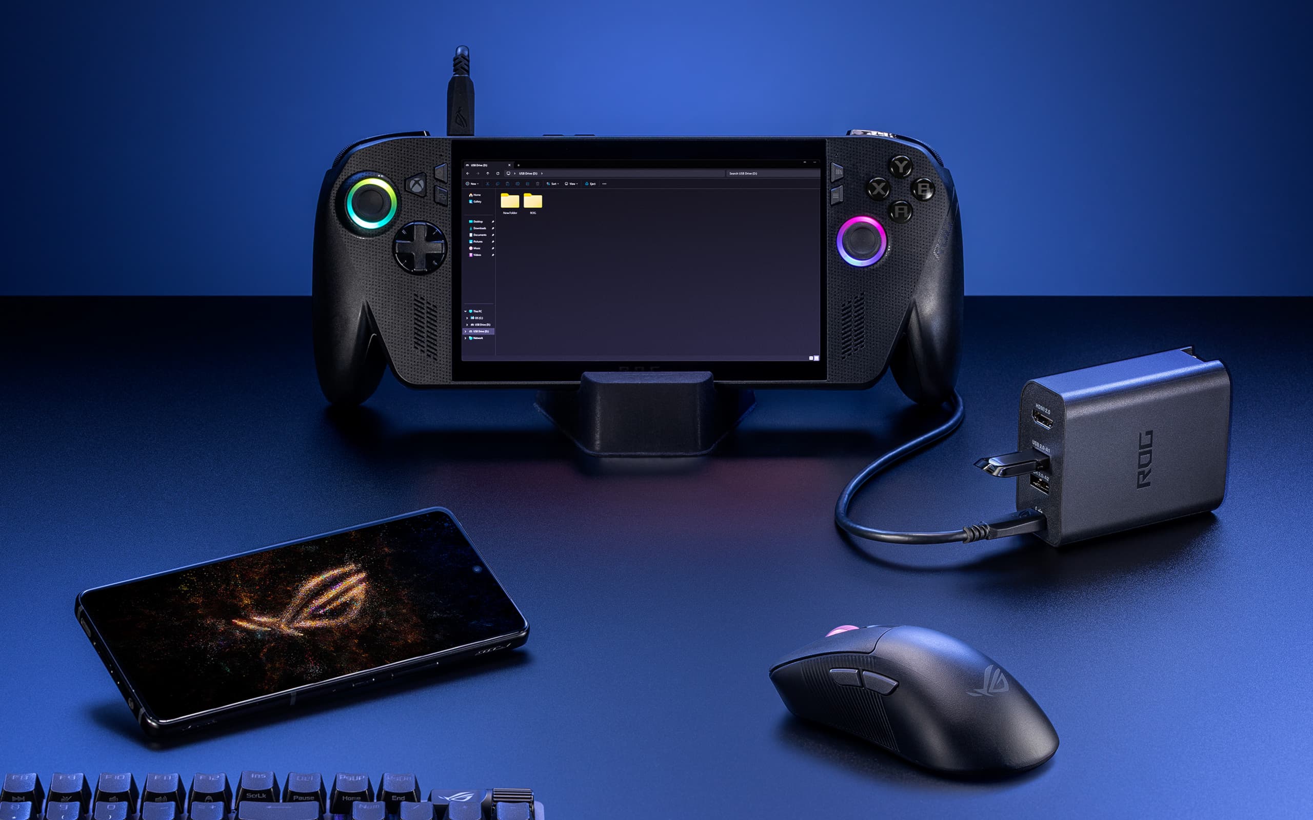 ROG 100W Gaming Charger Dock | チャージャーとアダプター