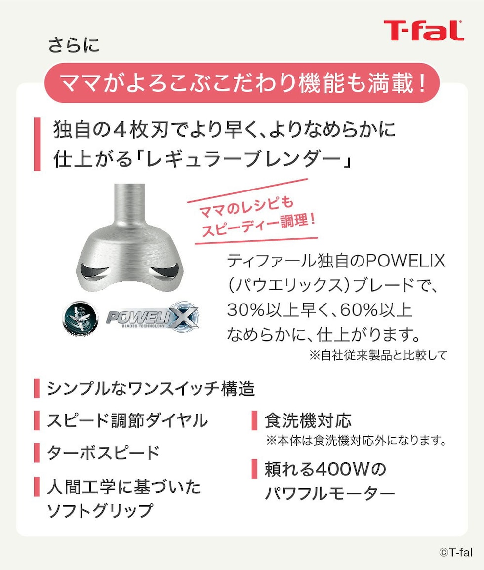 dショッピング |ティファール T-fal ハンドブレンダー ベビー ライト