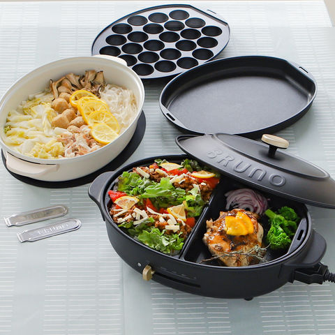 dショッピング |［ BRUNO crassy+ オーバルホットプレート ハーフ