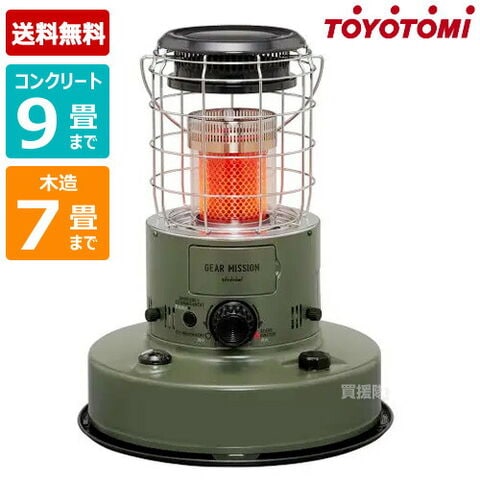 dショッピング |トヨトミ 赤熱対流形 石油ストーブ オリーブ