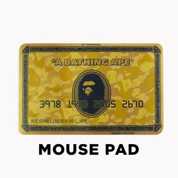 BAPE Mouse Pad Gold membership card – Designstoresyd
