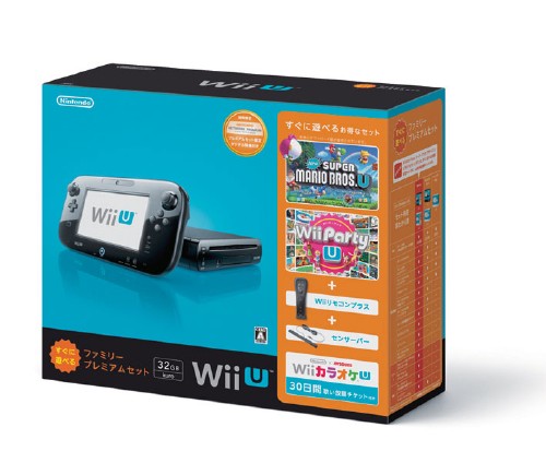 Wii U すぐに遊べるファミリープレミアムセット (クロ) (同梱版)【買取