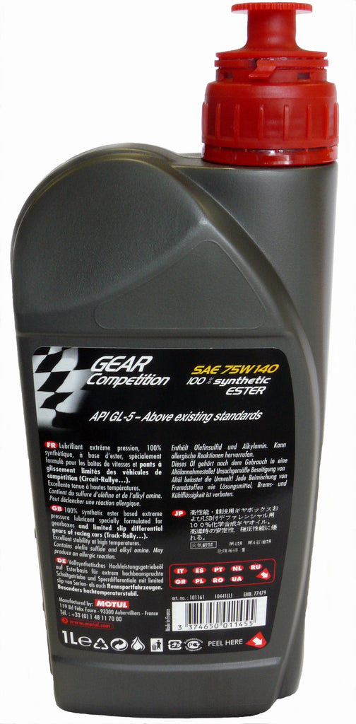 Motul Gear Competition FF Gearbox & LSD Oil (1 Liter 75W140