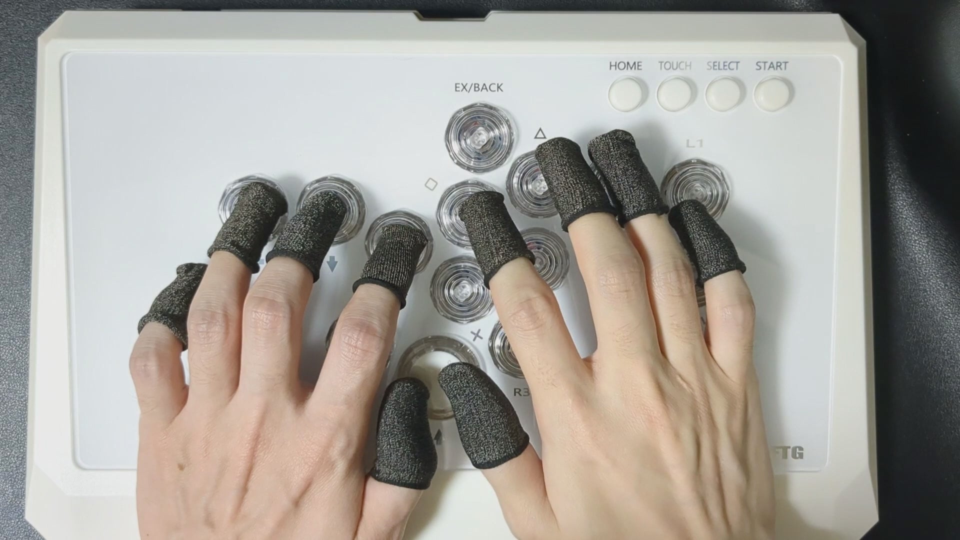 DRMFTG DRM FL 静音ボタンモデル マットブラック レバーレス アケコン