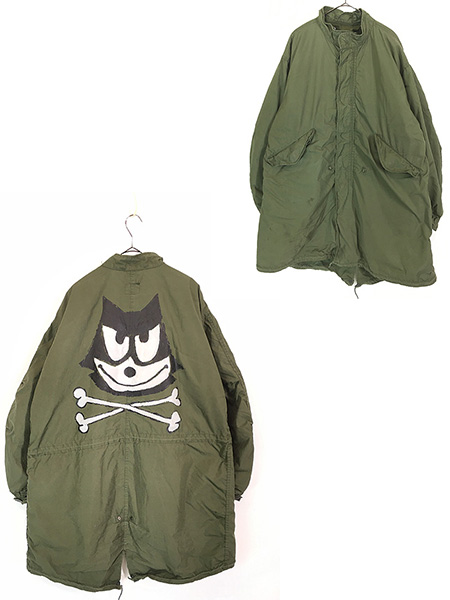 古着 70s 米軍 US ARMY M-65 「Felix the Cat」 ミリタリー モッズ