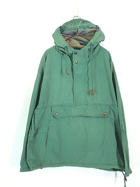 古着 90s GAP チェック ライナー コットン ハーフジップ アノラック