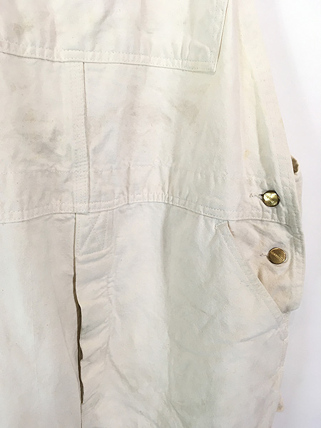 古着 00s USA製 Carhartt 山ポケ ホワイト デニム ワーク