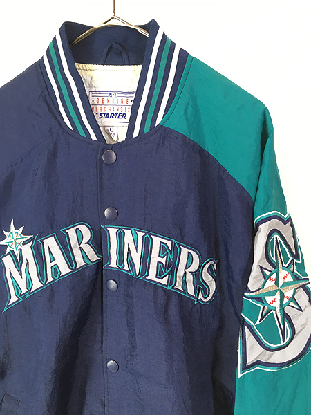 古着 90s STARTER MLB Seattle Mariners マリナーズ ナイロン