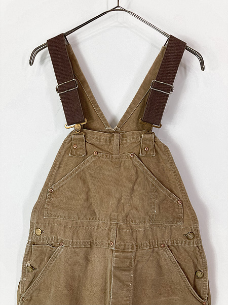 古着 60-70s Carhartt 山ポケ ブラウン ダック Wニー ワーク