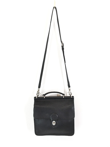 雑貨 古着 90s USA製 OLD COACH 本革 レザー スクエア 2way ショルダー