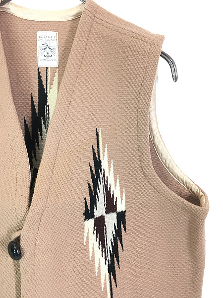 ORTEGA'S 手織りウールベスト 42 ベスト ORTEGA'S 手織りウールベスト