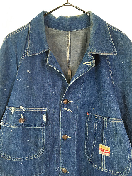 古着 50s PENNEY'S PAYDAY 濃紺 インディゴ デニム ワーク