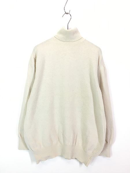 古着 90s Italy製 上質 カシミヤ ブレント ニット タートルネック
