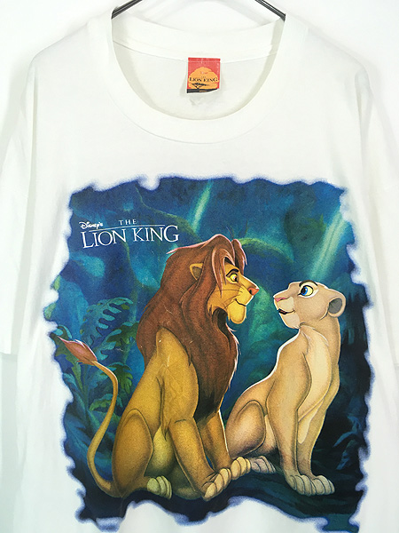 古着 90s Disney The Lion King ライオンキング シンバ ナラ Tシャツ