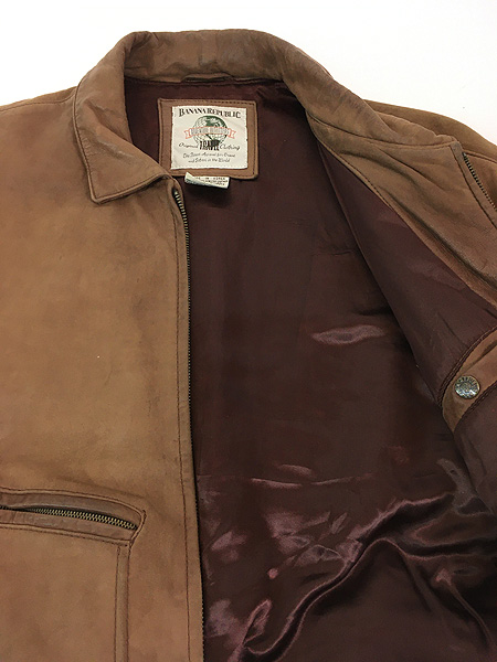 古着 80s BANANA REPUBLIC 「Safari & Travel」 A-2 タイプ 本革