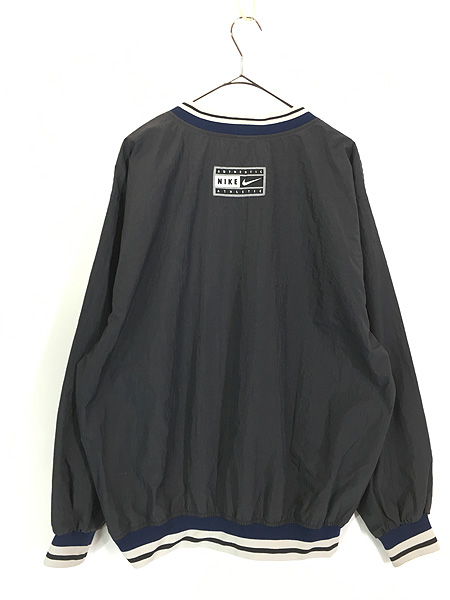 古着 90s NIKE BIG スウォッシュ プルオーバー ナイロン ジャケット M