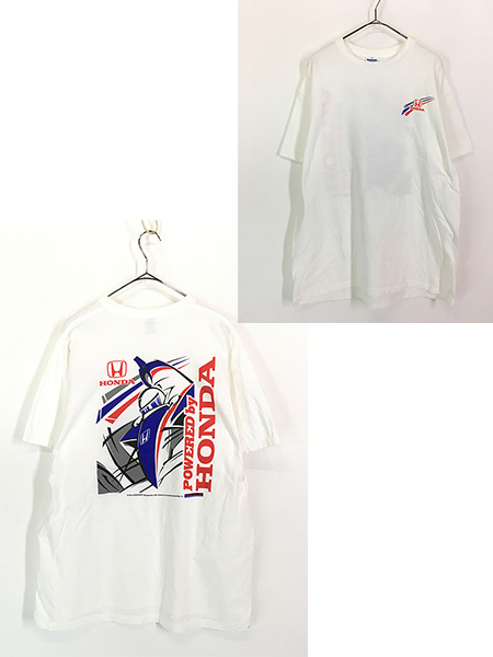 古着 00s USA製 HONDA ホンダ 車 企業 Tシャツ XL 古着【30off