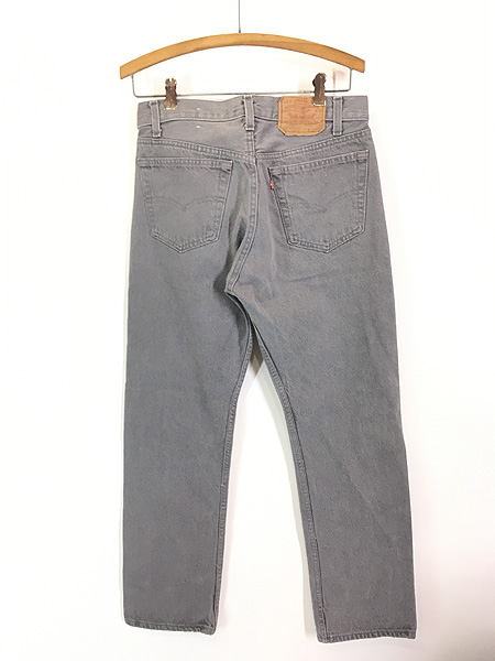 古着 80s USA製 Levi's 501-0652 Care入り 先染め グレー デニム