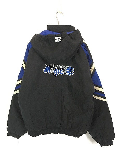 古着 90s STARTER NBA Orlando Magic マジック パデット ナイロン