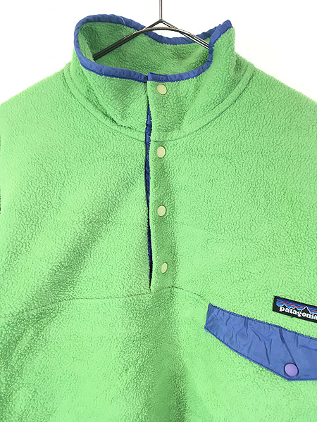 古着 92s USA製 Patagonia スナップT シンチラ フリース ジャケット 黄