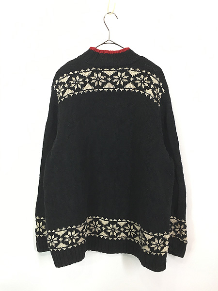 古着 90s LAUREN Ralph Lauren スキー ノルディック柄 ハイネック