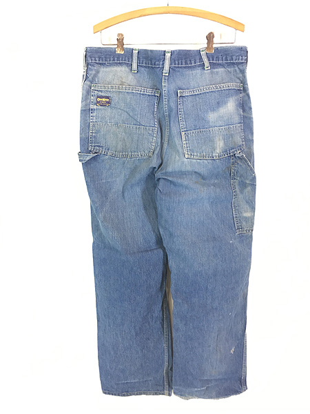 古着 60s USA製 Oshkosh B'gosh 縦落ち インディゴ デニム ワーク