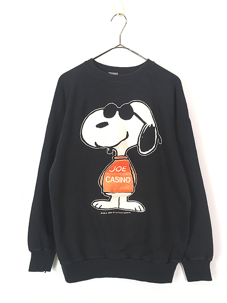 古着 80s Snoopy スヌーピー 「CASINO」 プリント スウェット