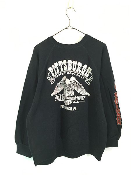 古着 70s USA製 HARLEY DAVIDSON イーグル バー&シールド ラグラン