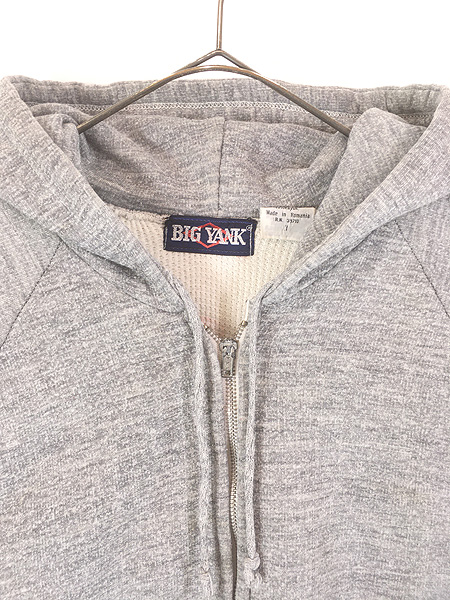 古着 70s ルーマニア製 BIG YANK 無地 ソリッド 裏サーマル ダブル