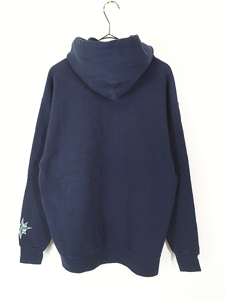 古着 00s MLB Seattle Mariners マリナーズ スウェット パーカー L位