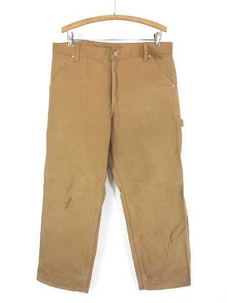 古着 80-90s USA製 Carhartt BRN ブラウン ダック ワーク ペインター