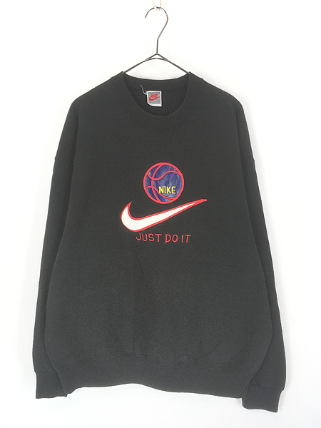 古着 90s USA製 NIKE スウォッシュ バスケ ボール レザー パッチ