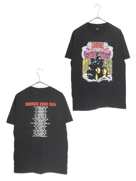 古着 00s JET 「GET BORN」 ツアー ガレージ ロック バンド Tシャツ M