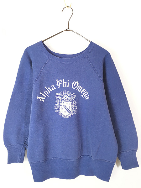 古着 60s USA製 Champion ランタグ 「Alpha Phi Omega.」 カレッジ