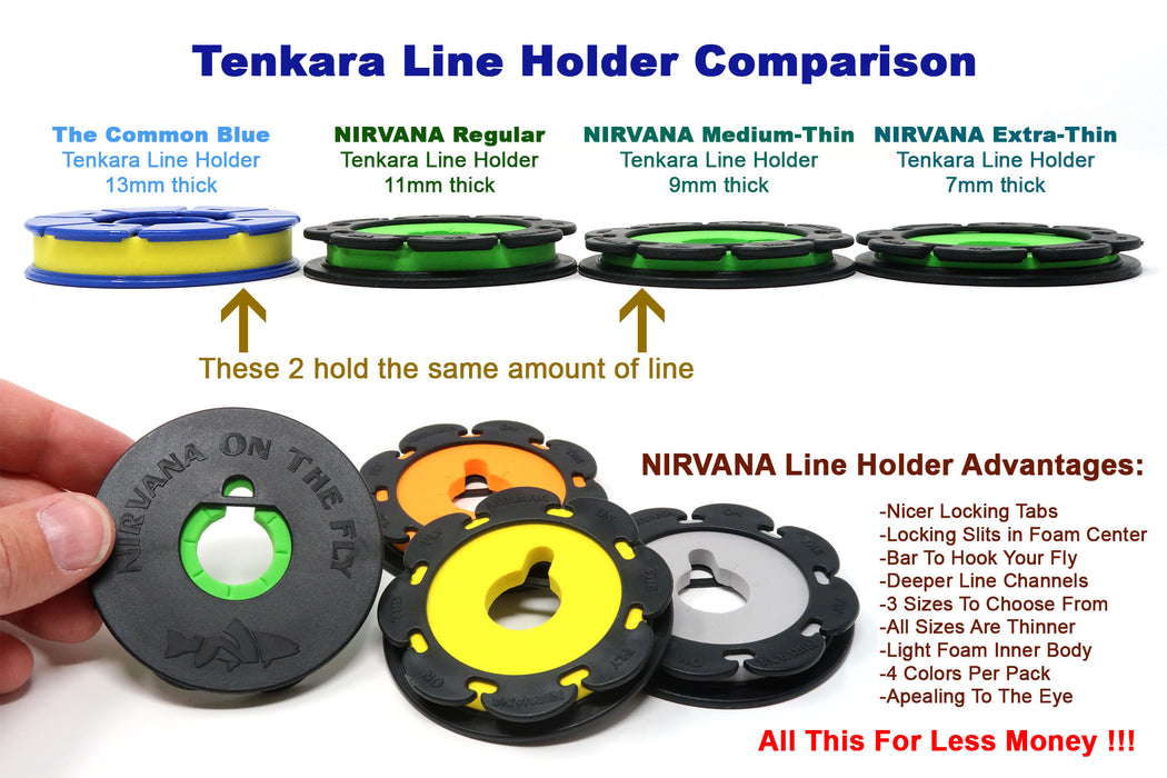 NIRVANA Line Holders (4 pack) — DRAGONtail Tenkara
