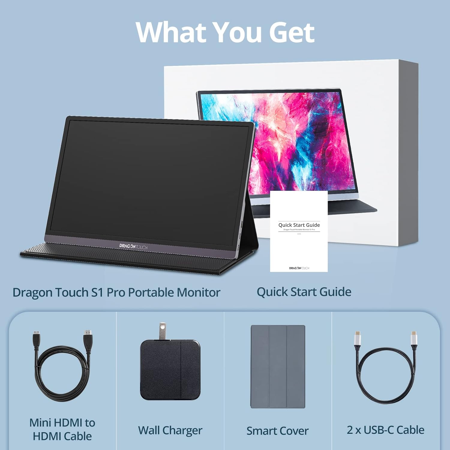 Dragon Touch S1 Pro 4K Portable Monitor