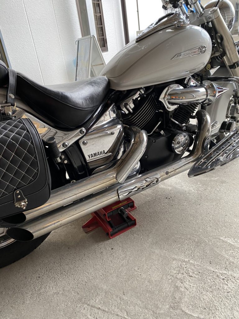 ドラッグスター400 クラシック ワンオフマフラー製作！ 【左右だし