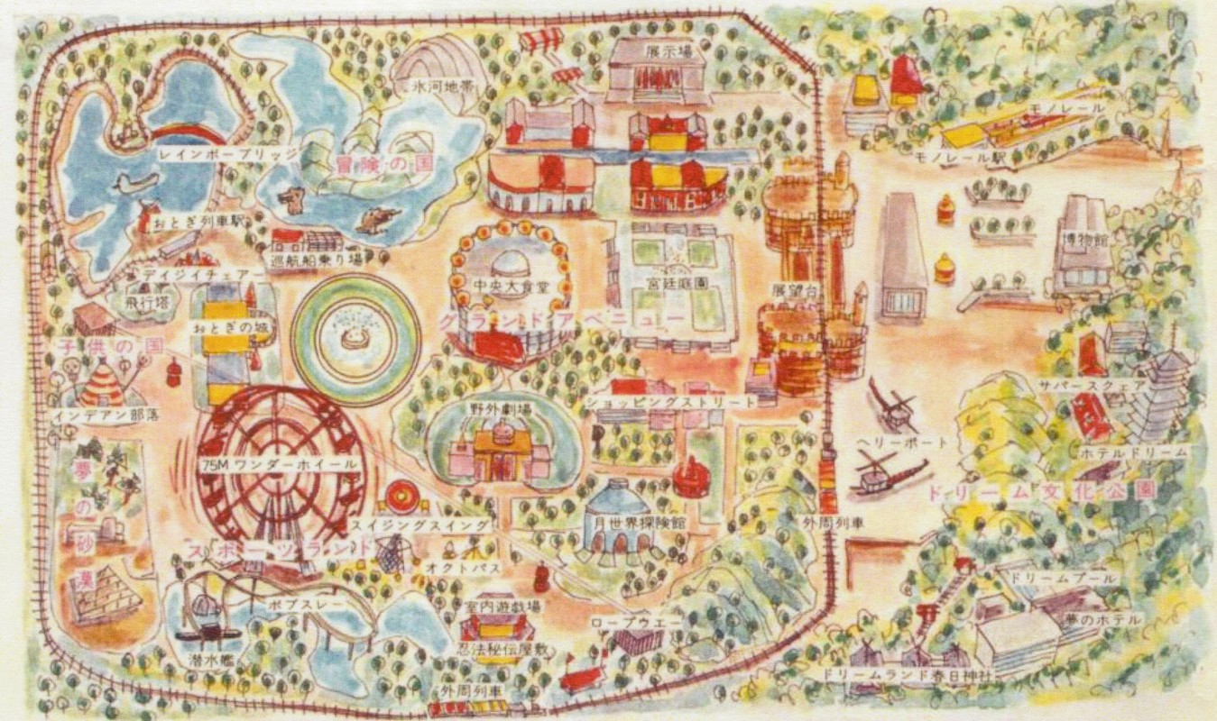 園内マップコレクション | 横浜ドリームランドファンクラブ