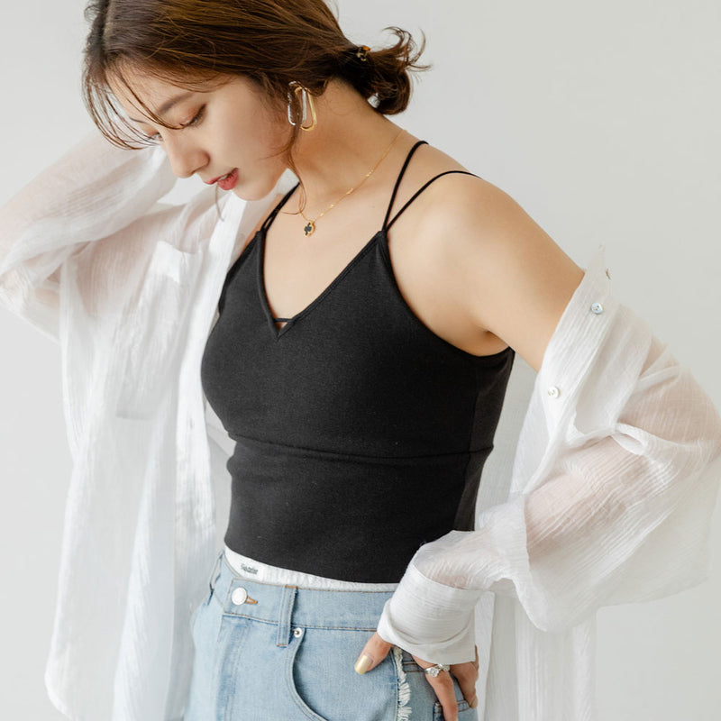 カップ付きバッククロスキャミ – レディースファッション通販の夢展望