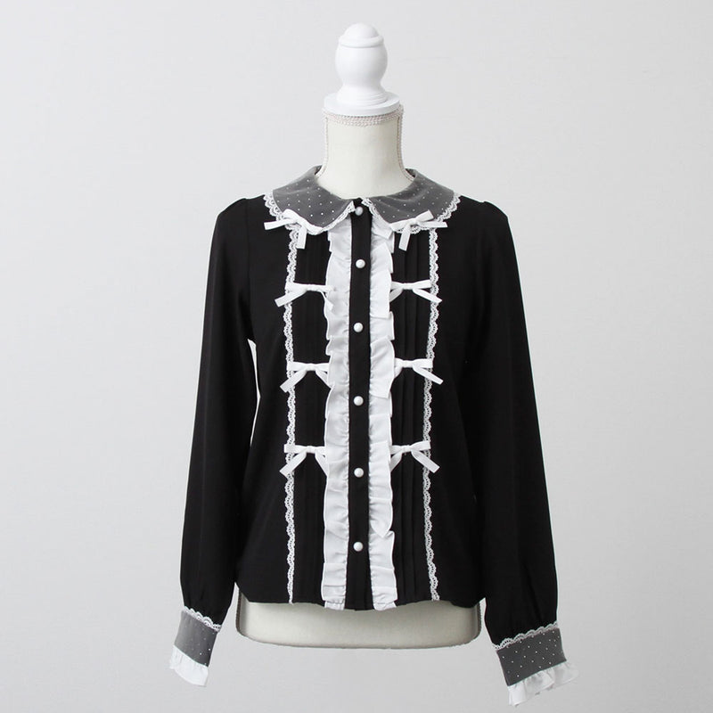 キラキラビジュレースリボンブラウス – レディースファッション通販の