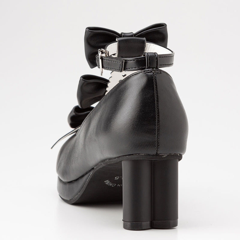 2buy20%OFFクーポン対象】ハートヒールトリプルリボンシューズ