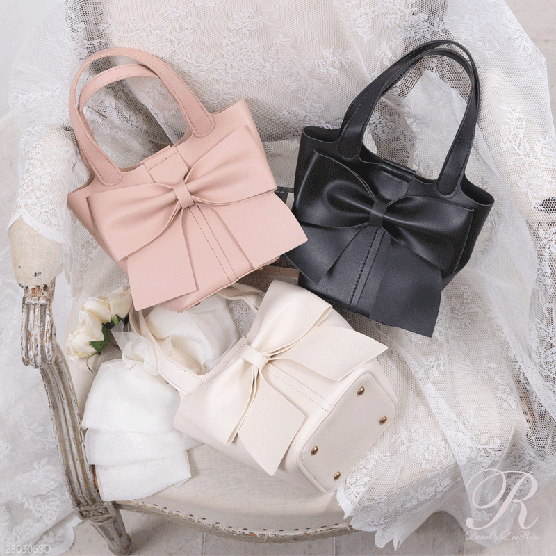 ガーリーリボンバケットバッグ – レディースファッション通販の夢展望