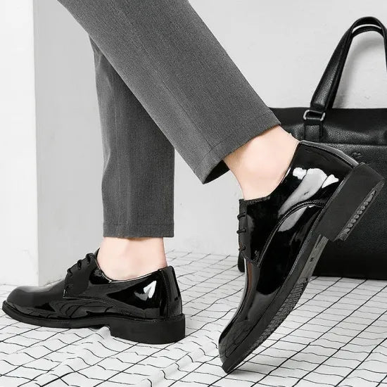 メンズ エナメルシューズ ブラック（SH01）