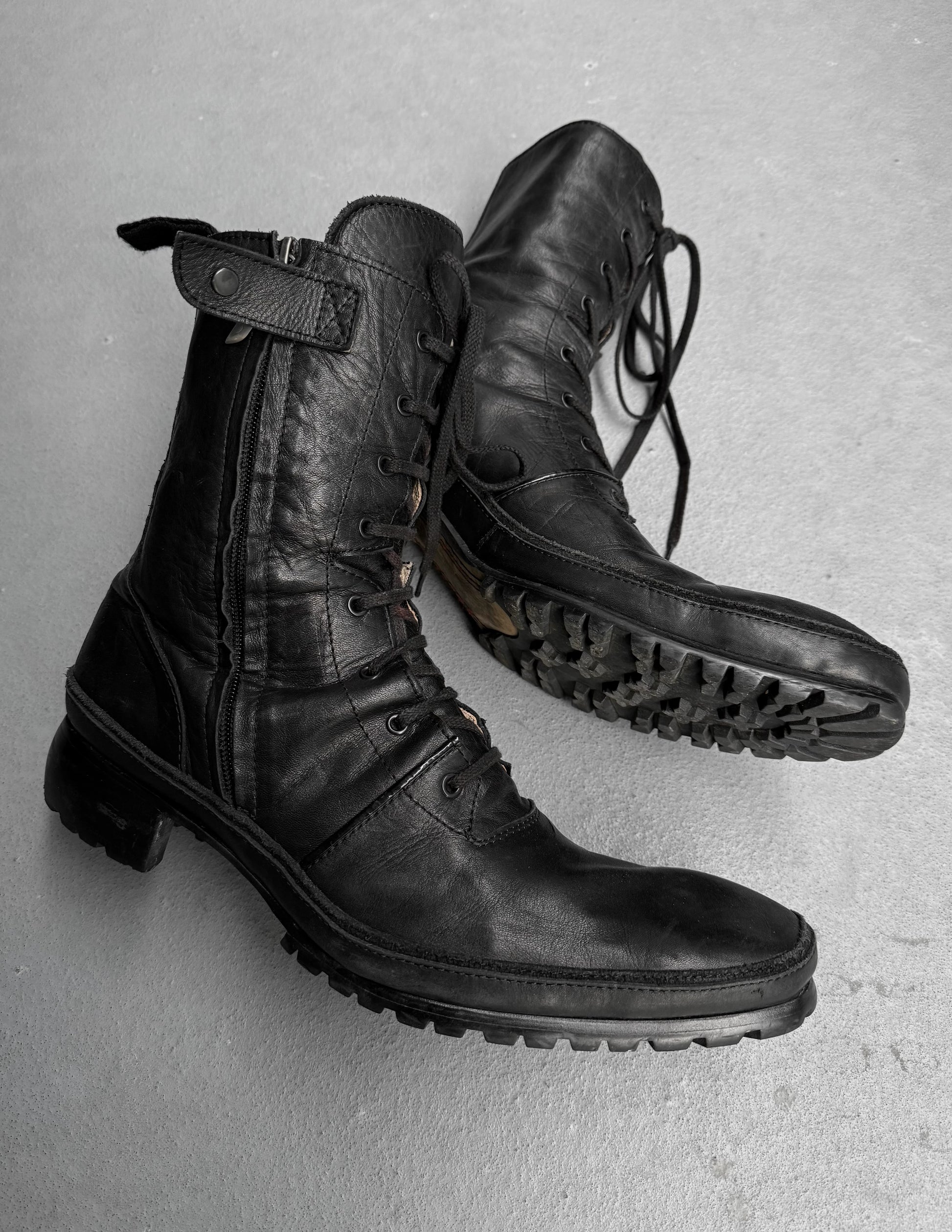 悠*大様 yohji yamamoto HOMME BIKER BOOTS SI Yohji Yamamoto