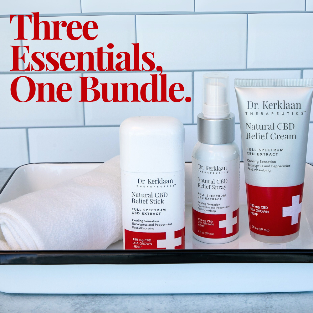 Natural CBD Relief Kit | CBD Relief Cream + Spray + Stick
