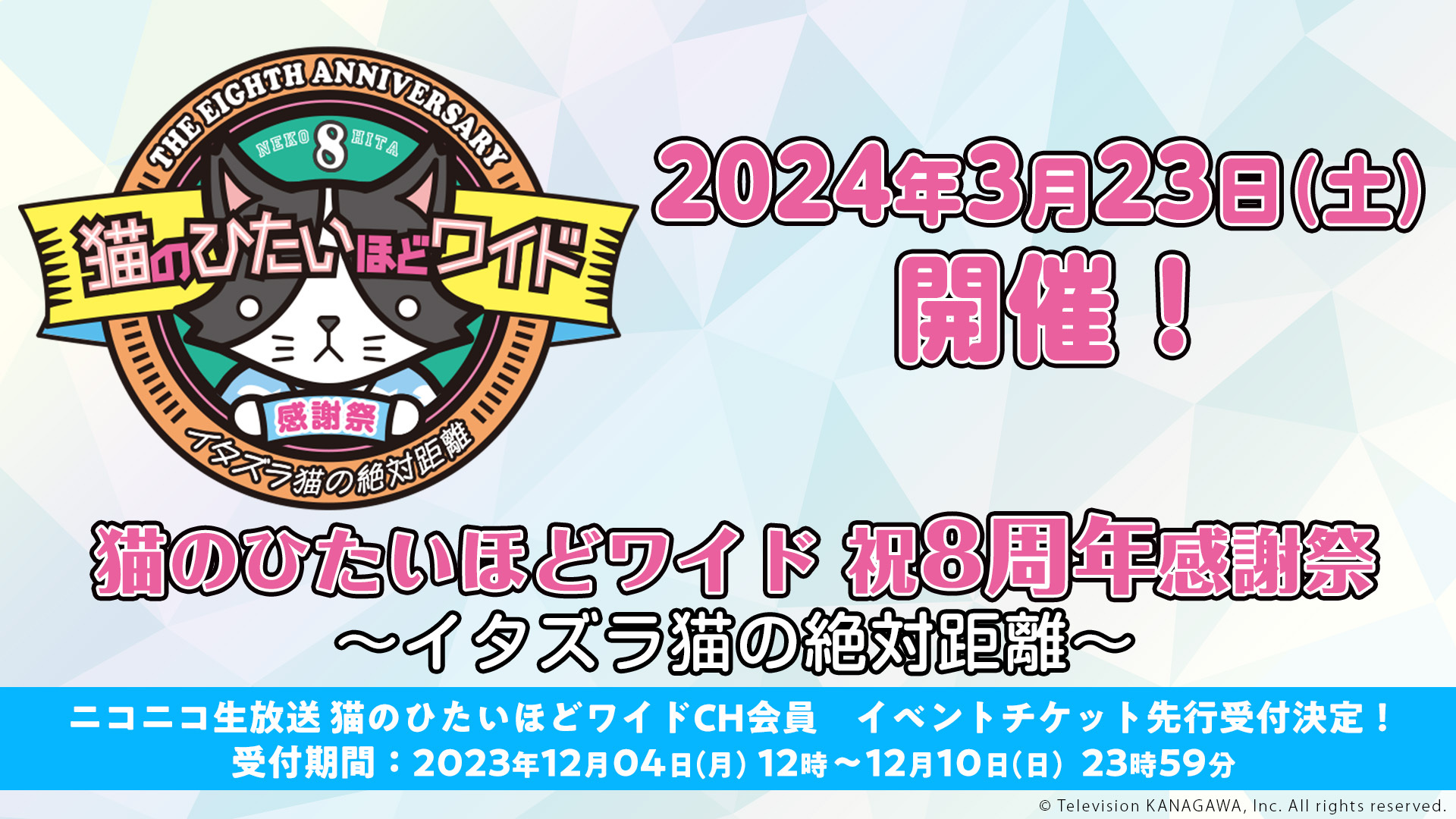 猫のひたいほどワイド 祝8周年感謝祭 ～イタズラ猫の絶対距離～【猫ひ