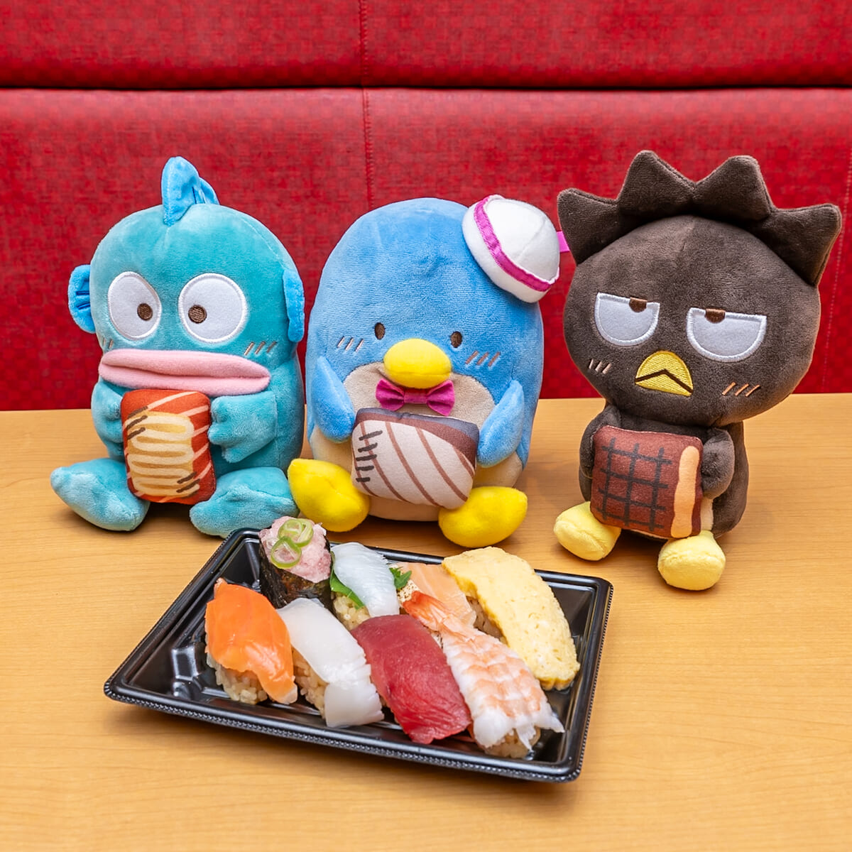 限定おすしやスイーツ、グッズ付きソフトドリンク！スシロー サンリオ