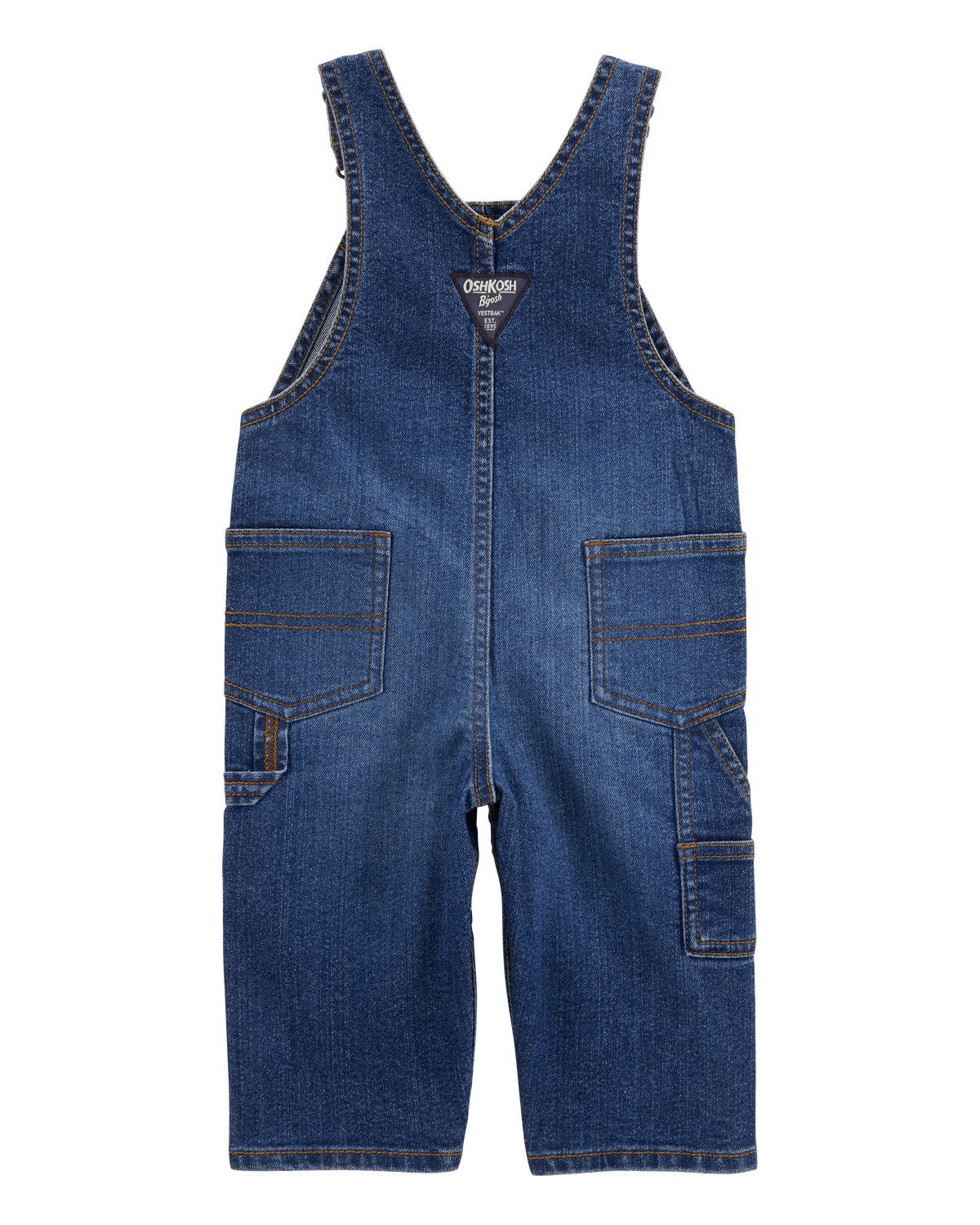 Baby Stretch Denim Classic Overalls - Dark Wash - OshKosh B'gosh