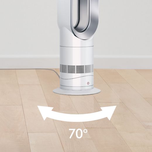 Dyson Hot+Cool™ Jet Focus AM09 fan heater (White/Silver)