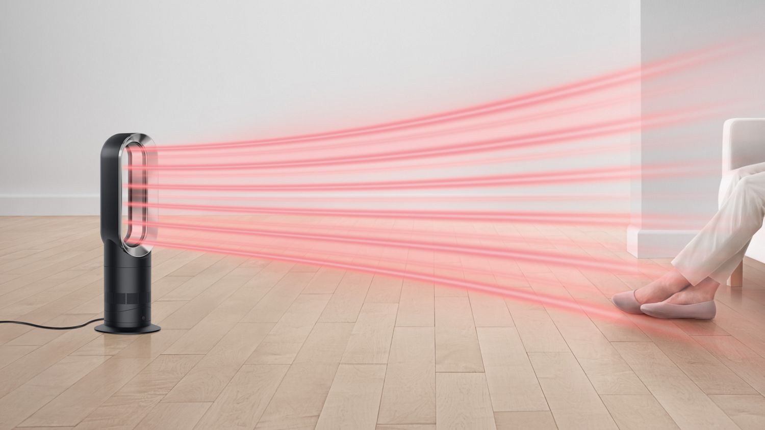 Dyson Hot+Cool™ Jet Focus fan heater (Satin Black/Nickel) | Dyson